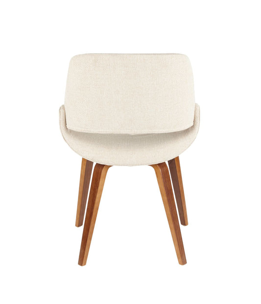 Fabrico Chair - Set of 2 Walnut & Cream