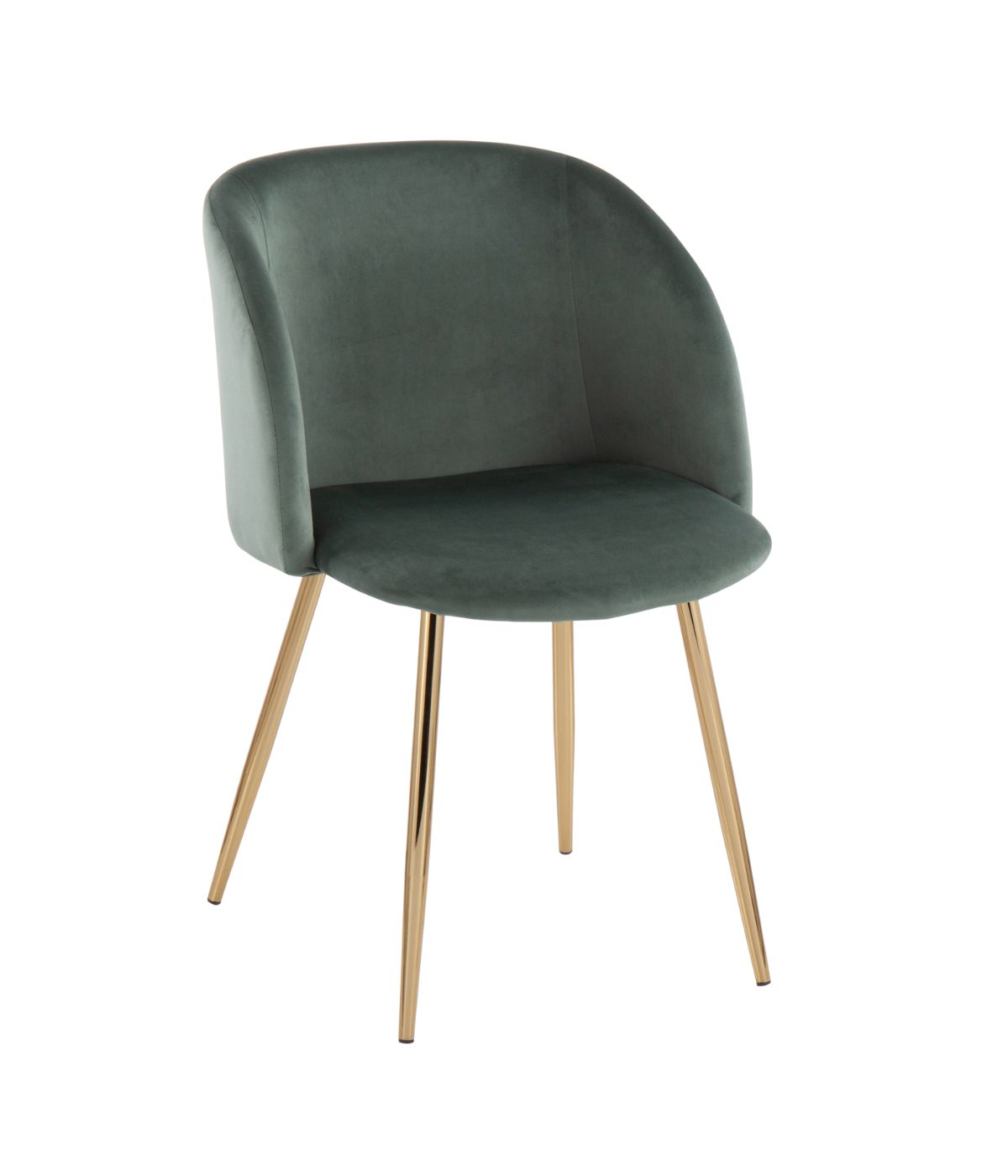 Fran Chair - Set of 2 Gold & Sage Green