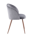Fran Chair Walnut Grey - Set of 2 Walnut & Grey