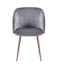 Fran Chair Walnut Grey - Set of 2 Walnut & Grey