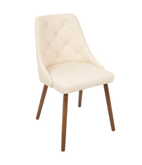 Giovanni Chair Walnut & Cream