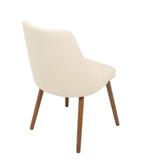 Giovanni Chair Walnut & Cream