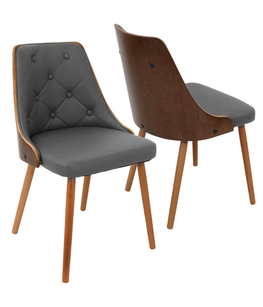 Gianna Chair Walnut & Grey