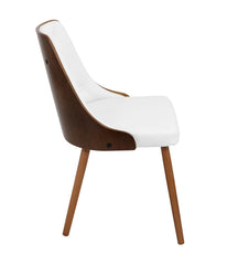 Gianna Chair Walnut & White