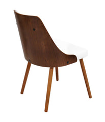 Gianna Chair Walnut & White