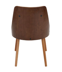 Gianna Chair Walnut & White