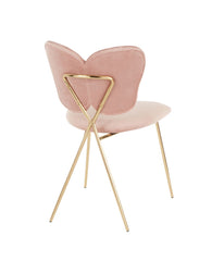 Madeline Chair - Set of 2 Gold & Blush Pink