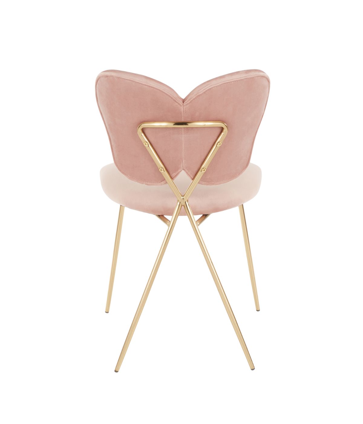 Madeline Chair - Set of 2 Gold & Blush Pink