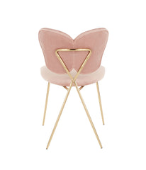 Madeline Chair - Set of 2 Gold & Blush Pink