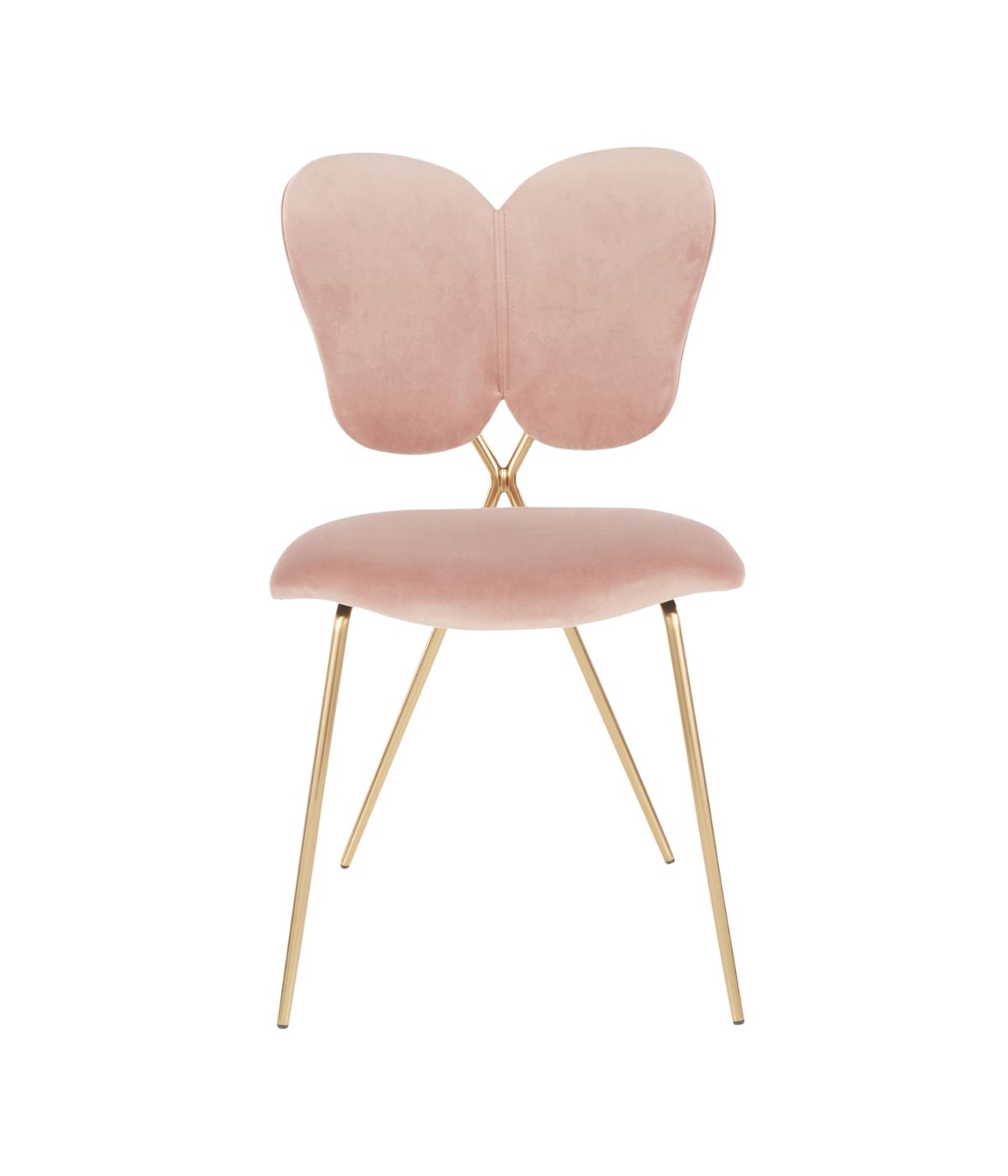 Madeline Chair - Set of 2 Gold & Blush Pink