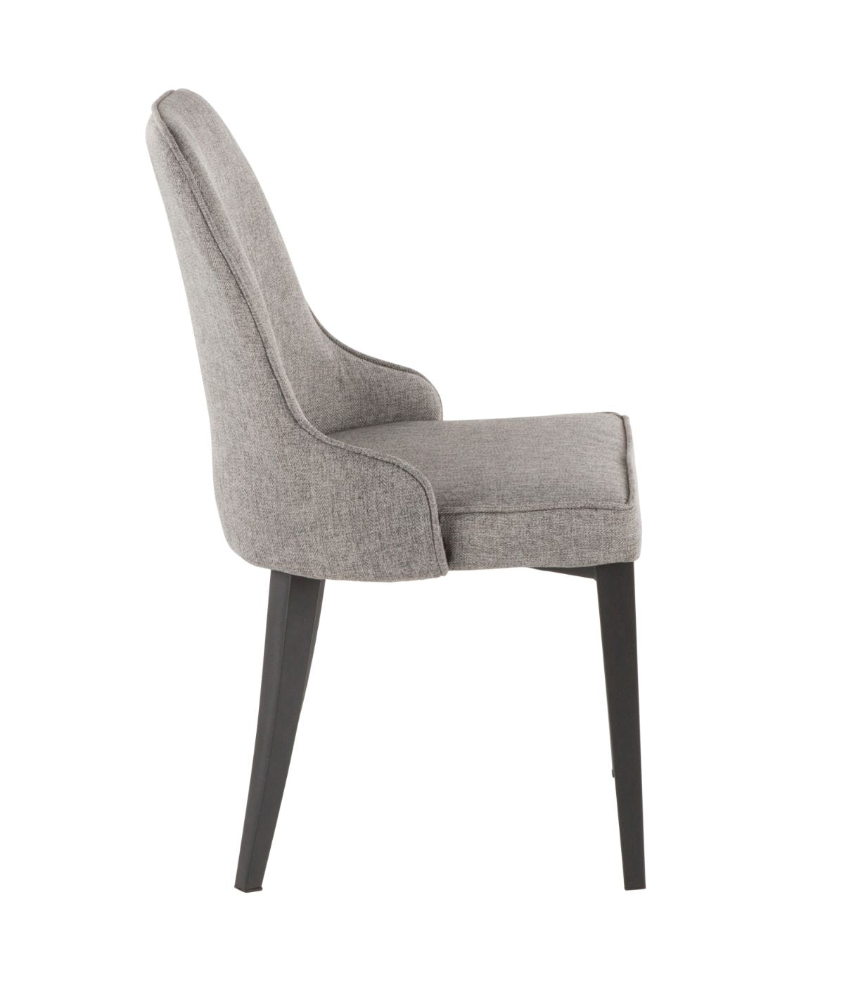 Nueva Chair - Set of 2 Black & Grey