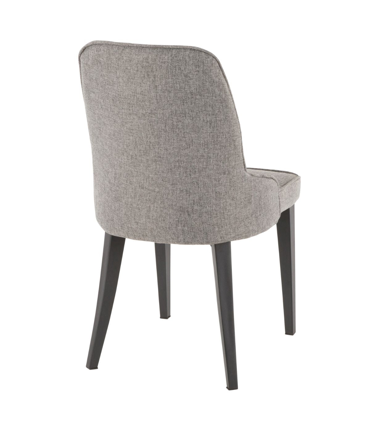  LumiSource Nueva Chair - Set of 2 Black & Grey - Black & Grey - Bonton