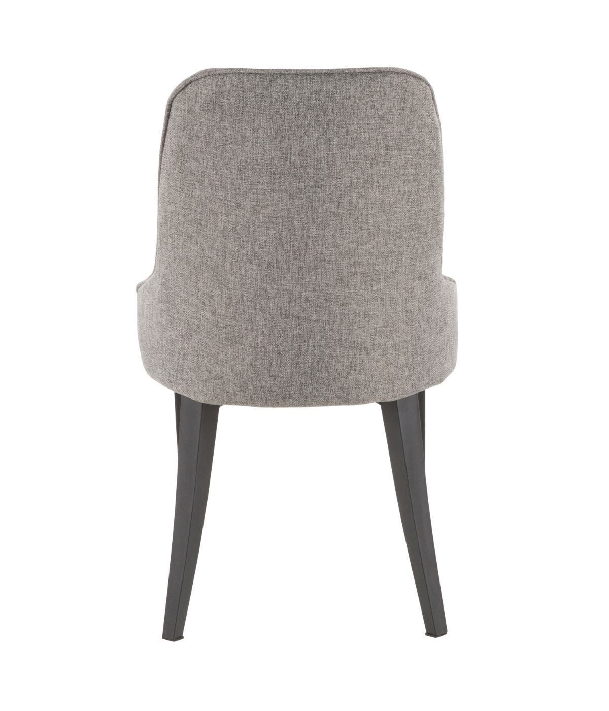  LumiSource Nueva Chair - Set of 2 Black & Grey - Black & Grey - Bonton