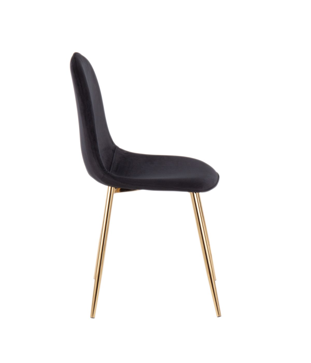  LumiSource Pebble Chair - Set of 2 Gold & Black - Gold & Black - Bonton