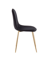 Pebble Chair - Set of 2 Gold & Black