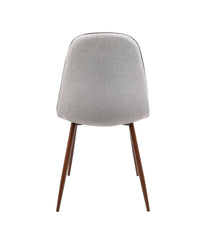 Pebble Dining Chair - Set of 2 Walnut & Grey