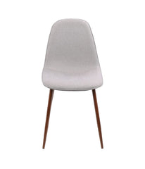 Pebble Dining Chair - Set of 2 Walnut & Grey