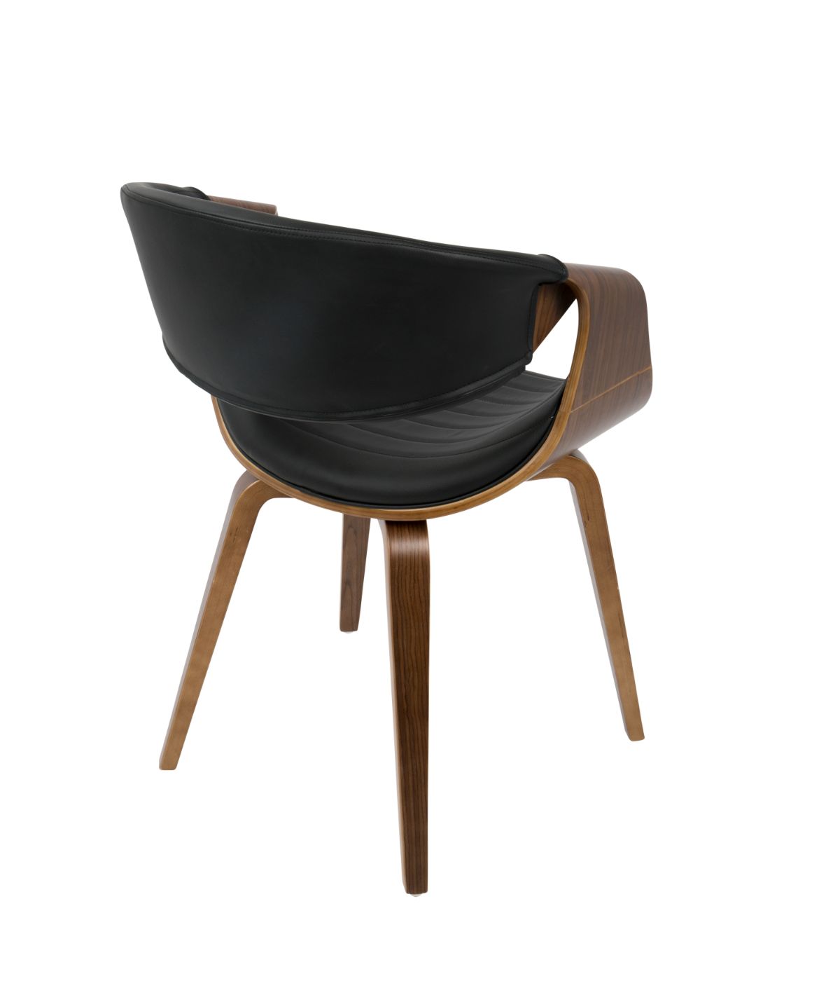  LumiSource Symphony Chair Walnut & Black - Walnut & Black - Bonton