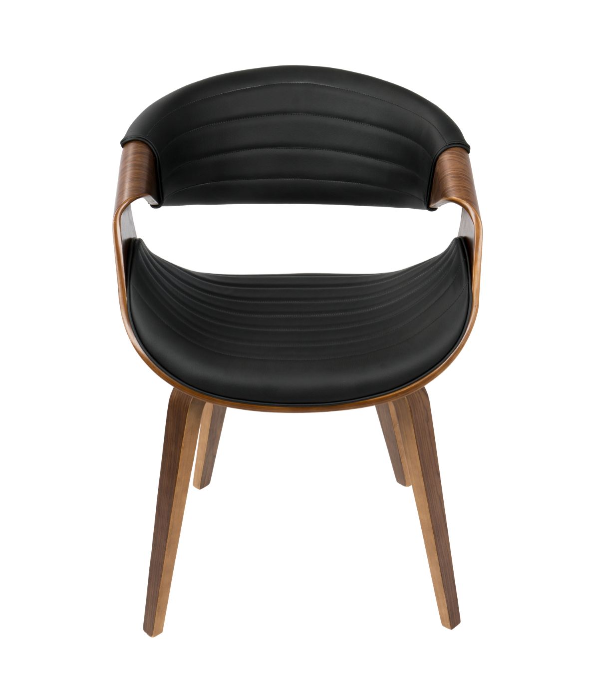  LumiSource Symphony Chair Walnut & Black - Walnut & Black - Bonton