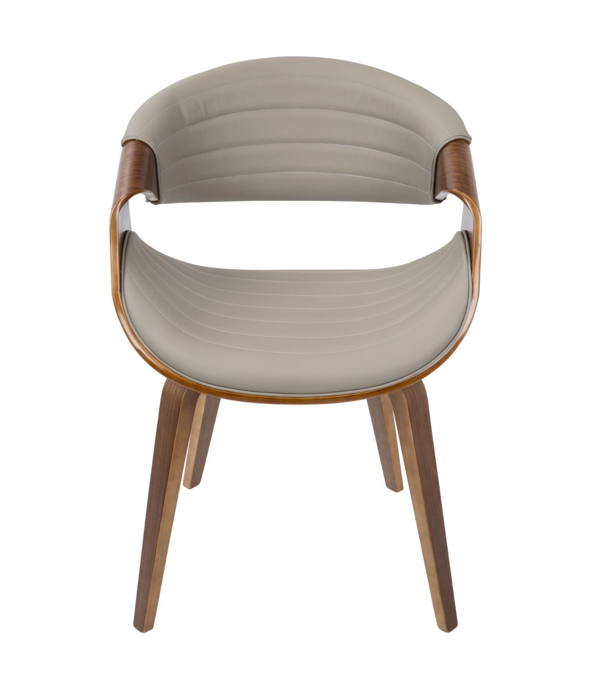  LumiSource Symphony Chair Walnut & Grey - Walnut & Grey - Bonton