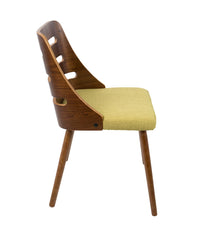 Trevi Chair Walnut & Green