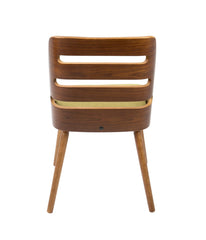 Trevi Chair Walnut & Green