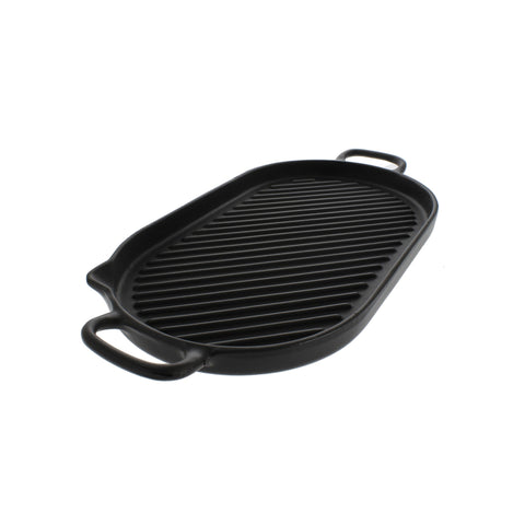 Oval French Cast Iron Grill, 14-Inch