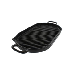 Oval French Cast Iron Grill, 14-Inch