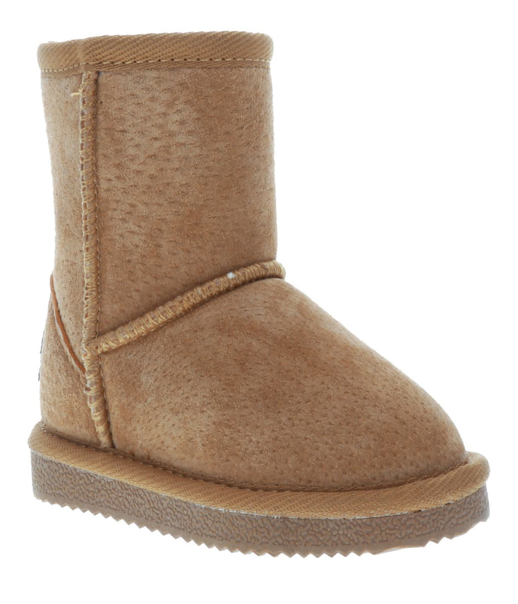 Kid's Classic suede boot with fur lining Chestnut
