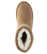 Kid's Classic suede boot with fur lining Chestnut