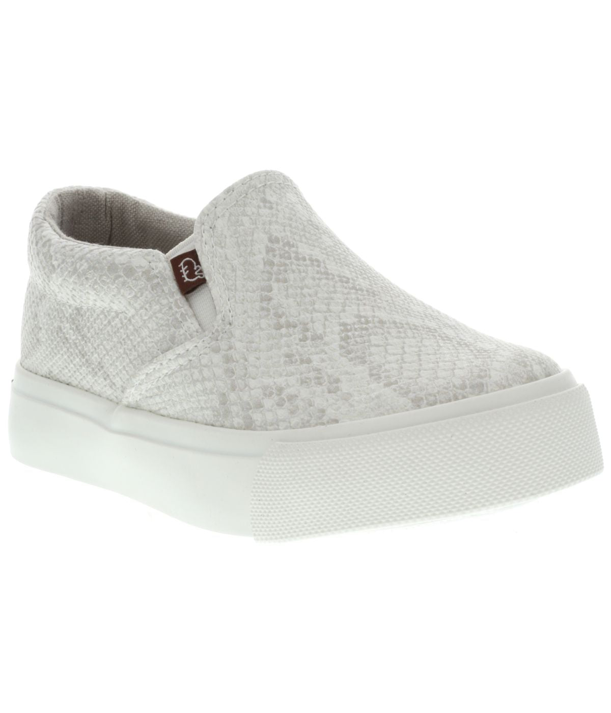  Lamo Piper Kids' Sneaker - White Snakeskin - Bonton