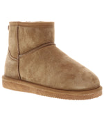 Low Cut Kid's Classic suede boot with fur lining Chestnut