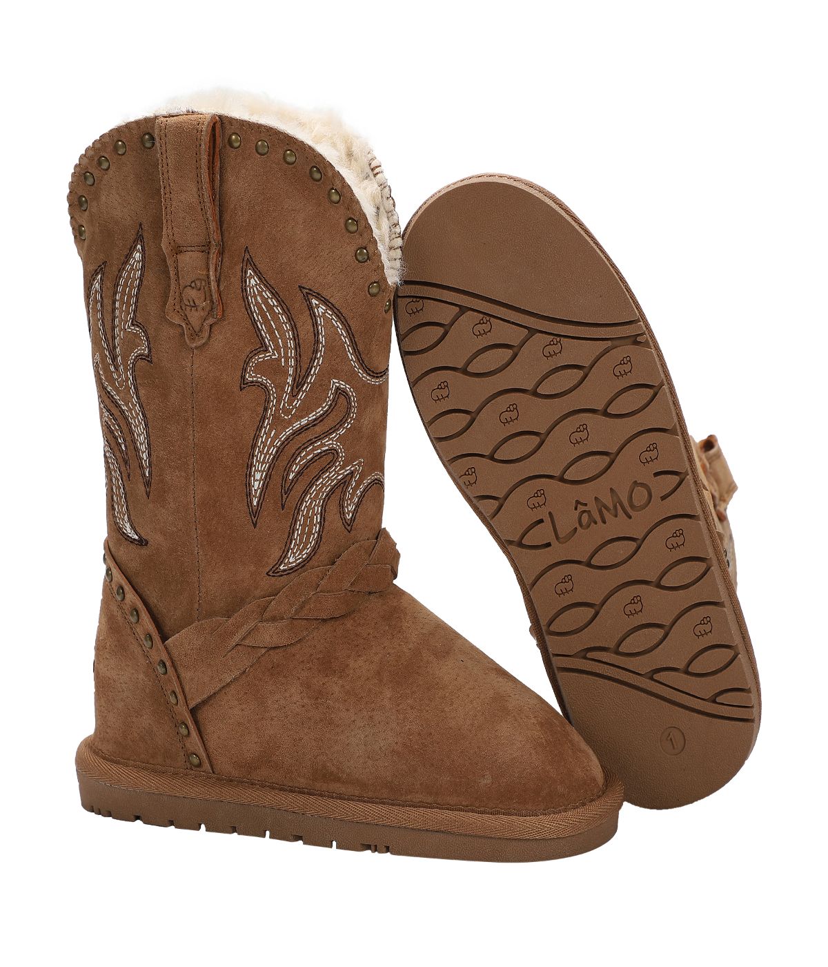  Lamo Wrangler Girl's Boot - Chestnut - Bonton