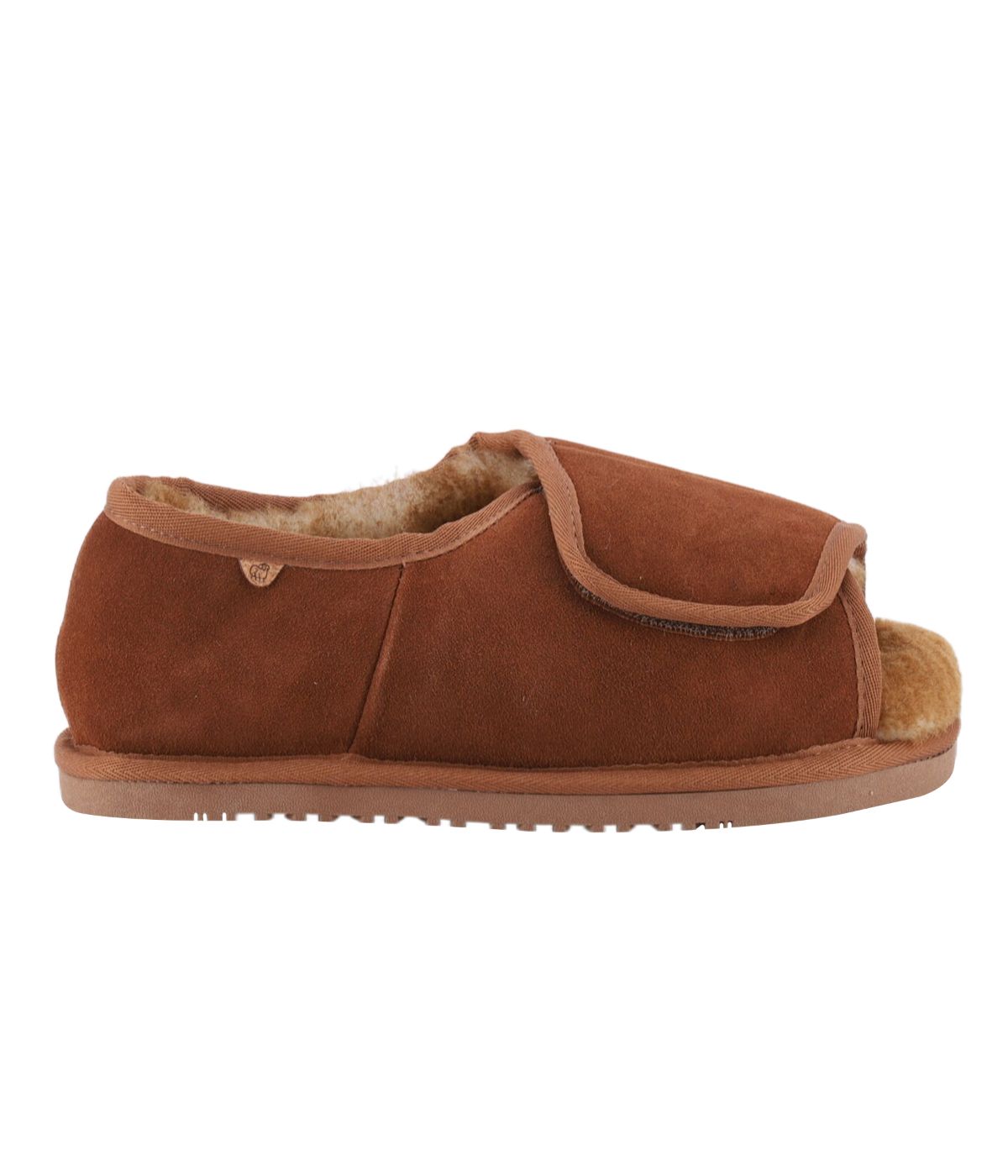  Lamo APMA Men's Open Toe Wrap Wide - Chestnut - Bonton