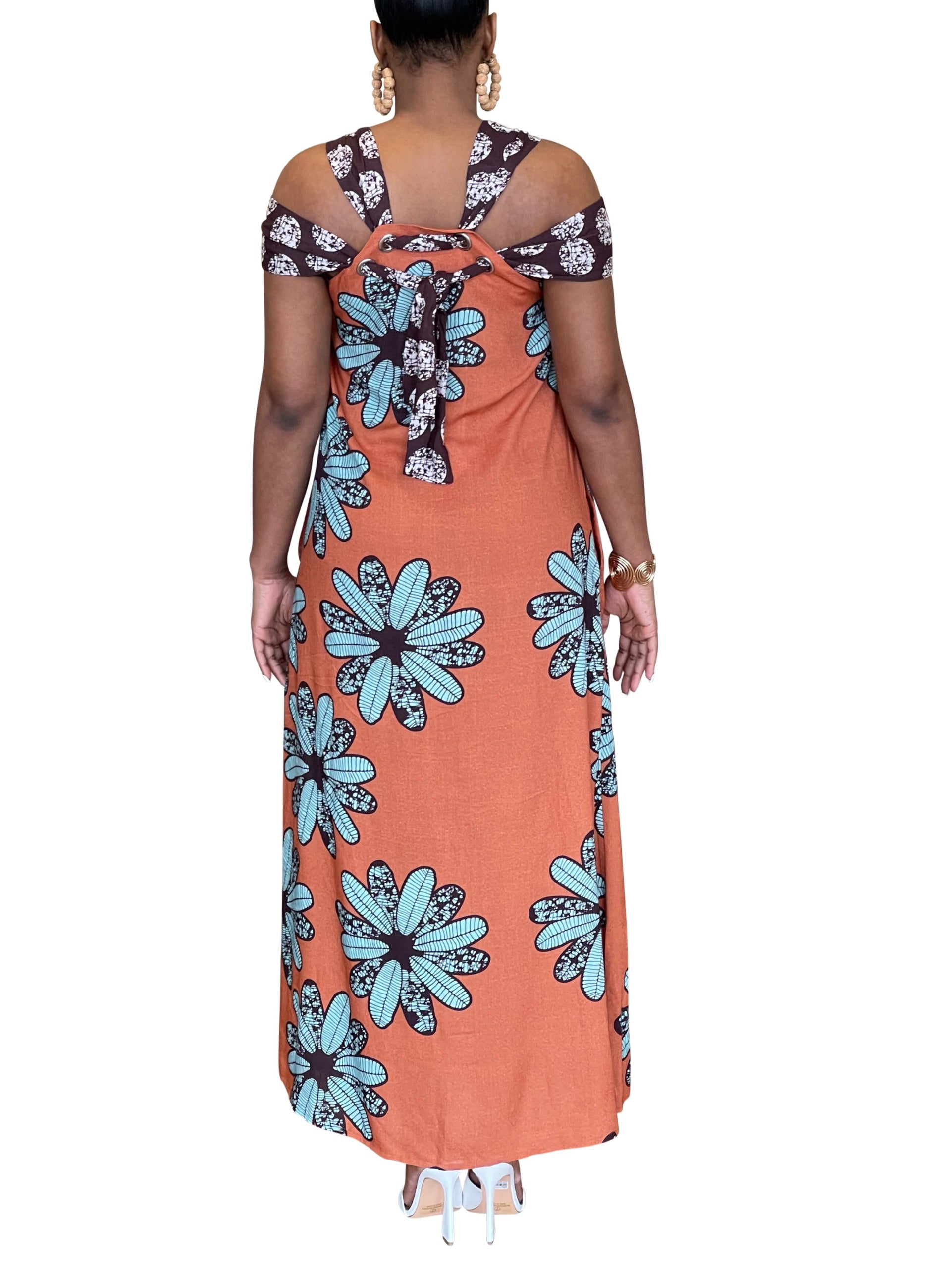  ChicNiCity NONI II Maxi Sun Dress With Adjustable Straps 1 - BROWN - Bonton