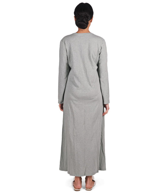 Women's 100% Cotton Slub Knit Full-Length Sleeping Gown Seafoam