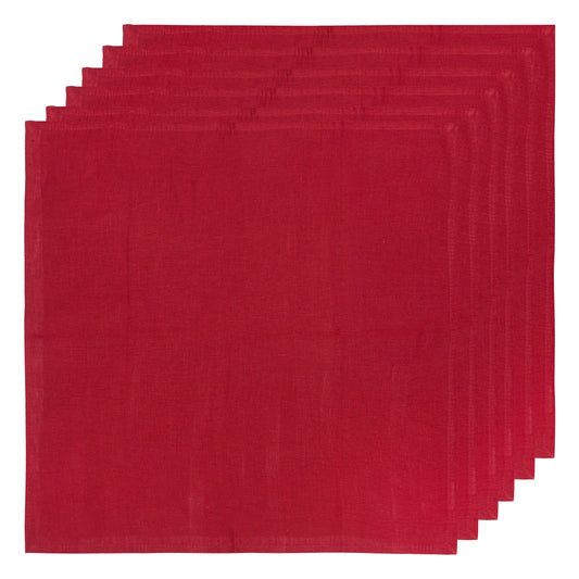 Saint-Remy d'Or et Rouge Large Napkins Set of 6