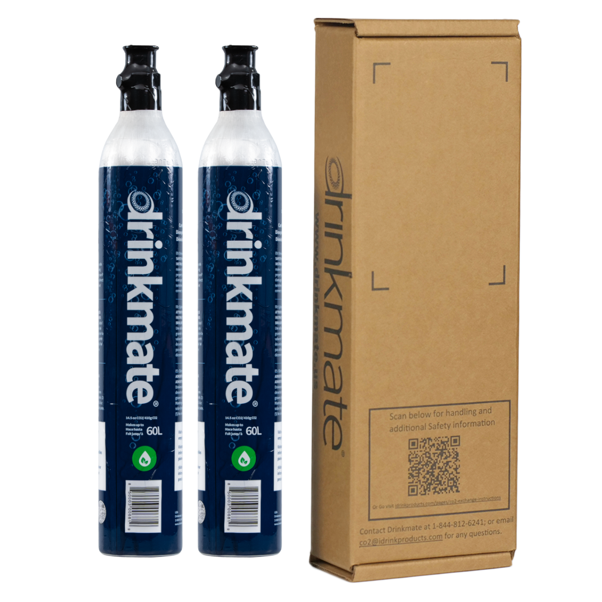  Drinkmate CO2 Refill Carbonator Cylinders 60L (14.5 Oz) - 2 Pack - Default Title - Bonton