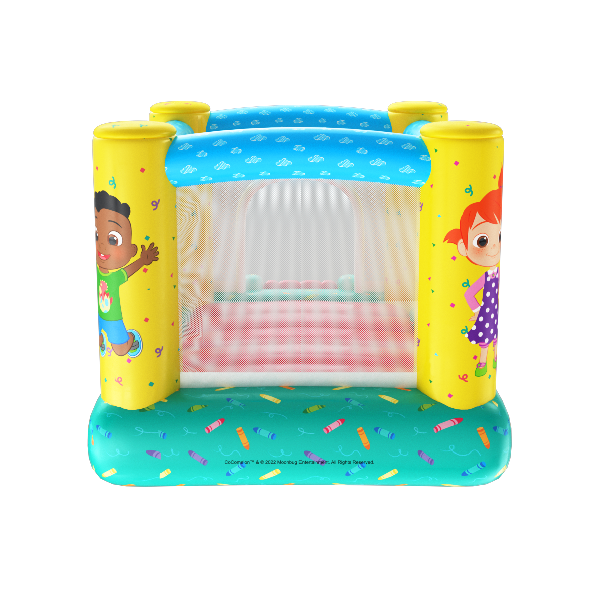  HobbyTron Cocomelon Jump N' Slide Bouncer (Includes Electric Air Pump) - Default Title - Bonton