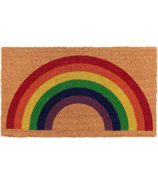 Coir Doormat Rainbow Multi