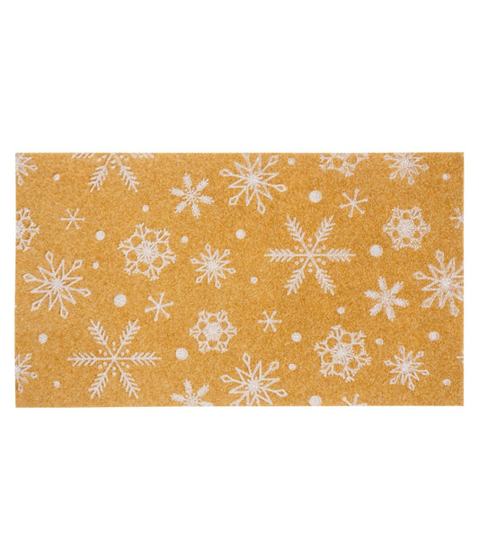 Coir Doormat Snowflake Multi