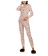 2 Piece Women's Purple Blossom Long Sleeve and Tapered Pant Pajama Set