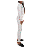 2 Piece Women's Holiday Getaway Cotton Blend Pajama Set Oatmeal Heather
