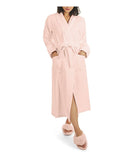 Women's 100% Cotton Zero Twist Woven Loop Terry Robe Pink
