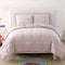 Solid Comforter Set Blush & Lavender