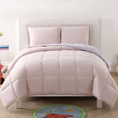 Solid Comforter Set Blush & Lavender