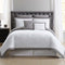 Hotel Comforter Set White/Grey