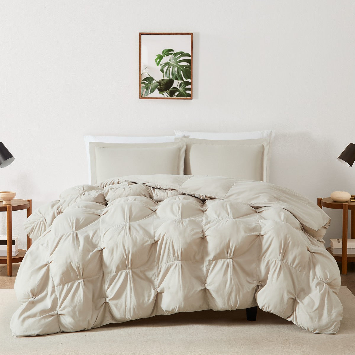  Cloud Puffer Comforter Set Beige - Beige - Bonton