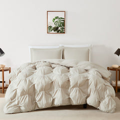 Cloud Puffer Comforter Set Beige