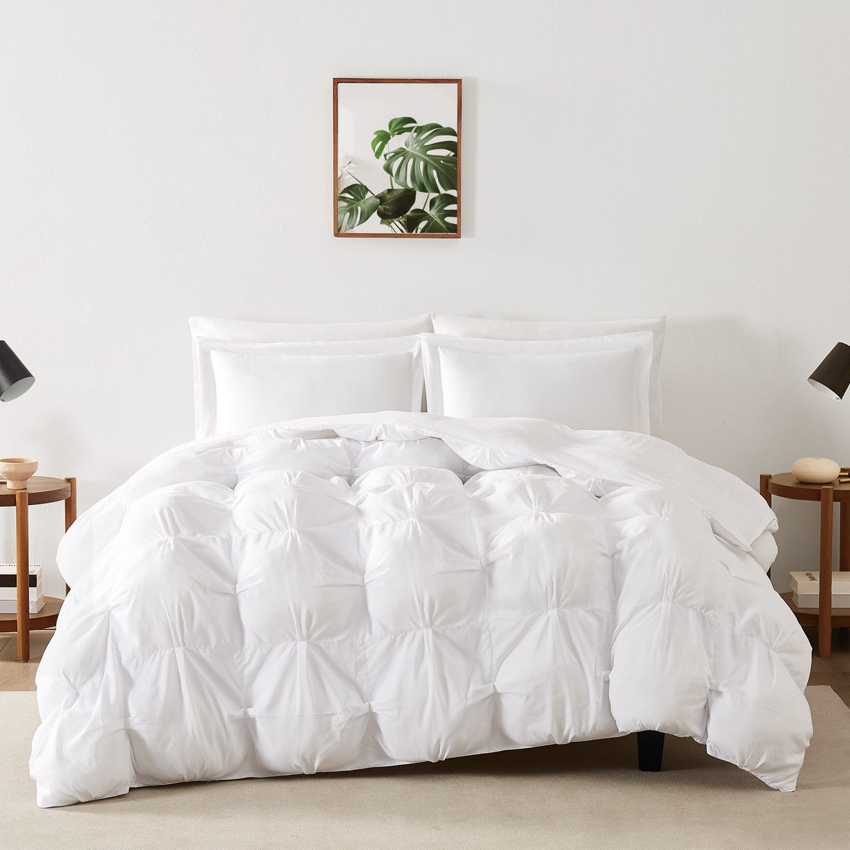  Cloud Puffer Comforter Set White - White - Bonton